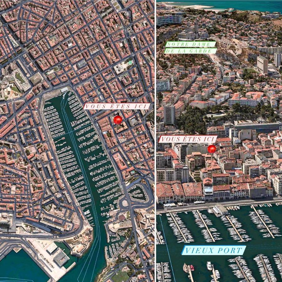 La Pitcholine, Studio Avec Balcon Au Vieux Port Marseille Eksteriør bilde